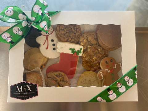 Holiday Assorted Dozen Cookie Box w/Bow In-store Pickup