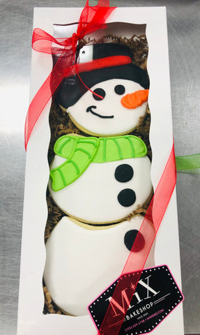 Snowman Cookie Box w/Bow In-store Pickup